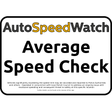 Average Speed Sign