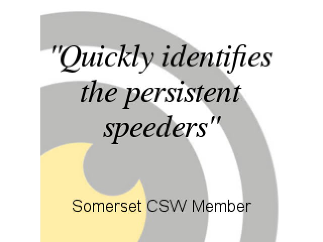 Somerset Community Speedwatch member